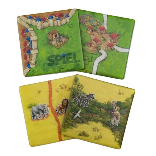 Carcassonne 4 extra tiles from the SpielDoch 02 2018